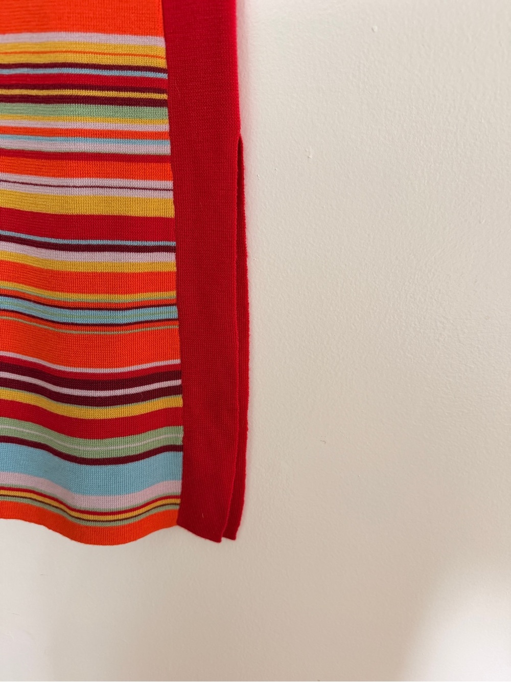 Alemais Multicolor Striped Merino Wool Maxi Skirt Red Size XS - Picture 3 of 7